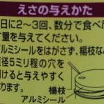 餌の与え方　テトラ　カラシン　ベーシック